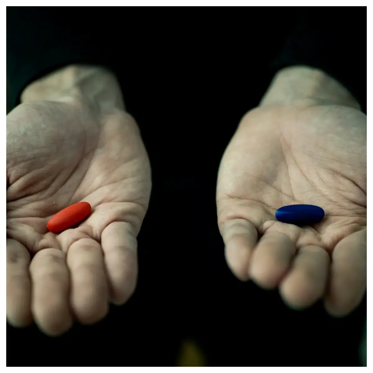 The Matrix Red Pill Blue Pill Virtual Reality Simulation Reality Perception Mind Expansion Neural Technology Brain Experiment Red Blue Pills