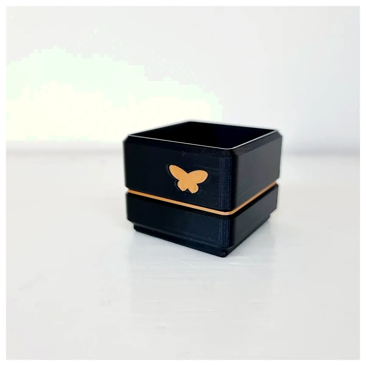 1x1 Storage Boxes Desk Organizer Minimalist Aesthetic Storage Box Box Black Gold Minimalist Storage