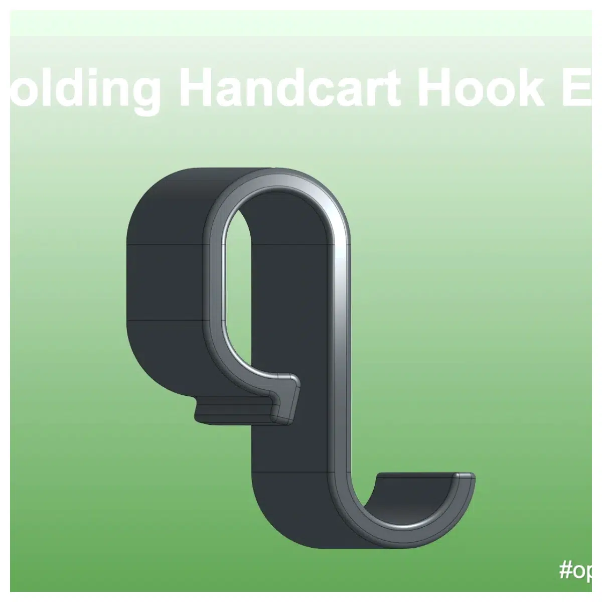 Folding Cart Hooks Extension Multi Purpose Car Organizer Cart Accessories Easy Hanging Snack Storage