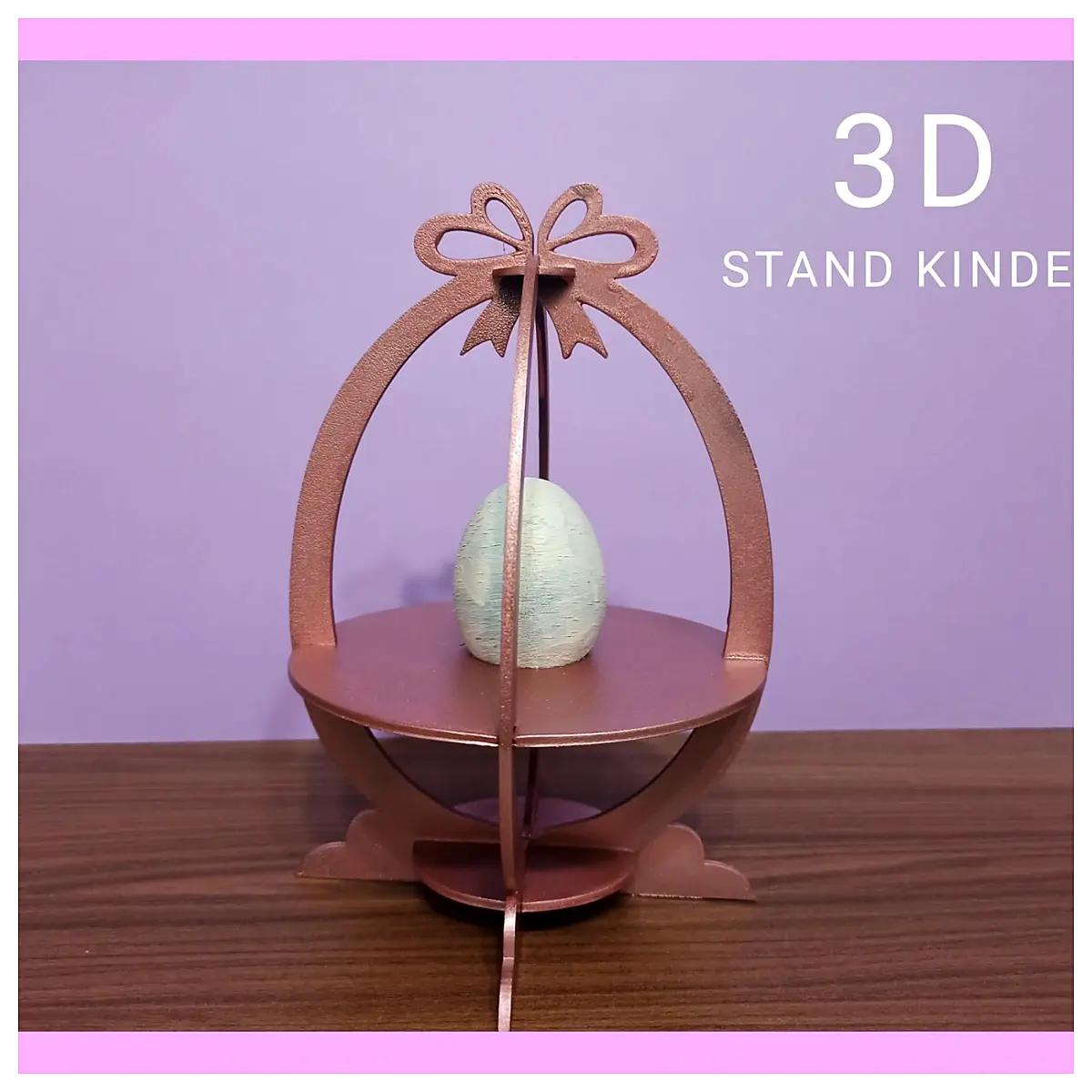 3D Resurrection Easter Egg Standing Golden Egg Decoration Festive Gift Creative Ornament Christmas Gift