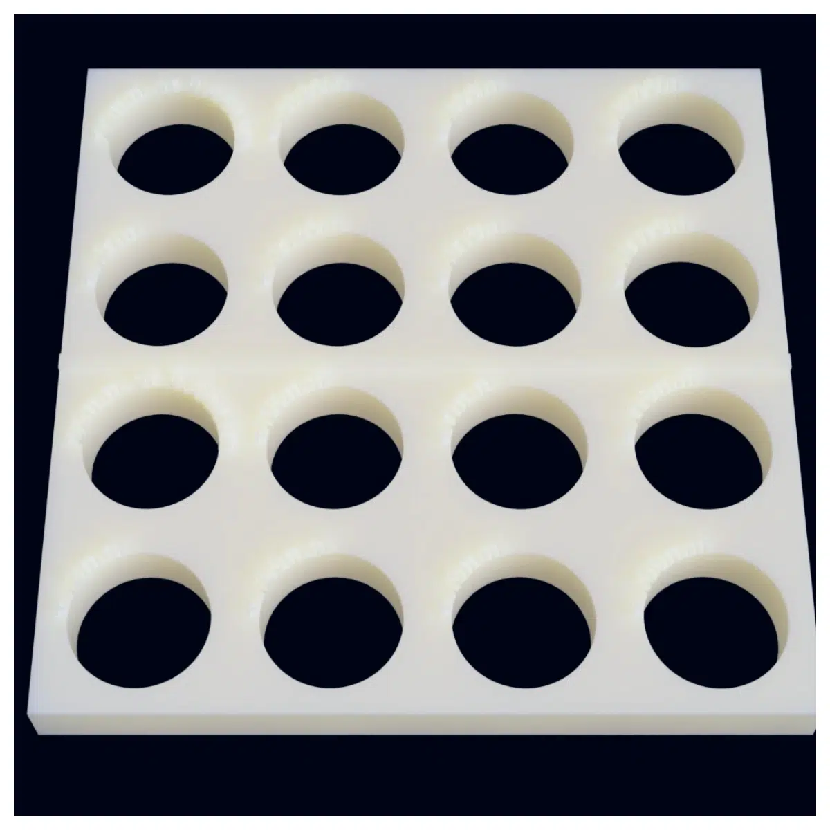 3D Printed Tolerance Board 22mm 608 Bearings Printing Pins Precision Measurement Mechanical Parts CNC Machining Bearing Support