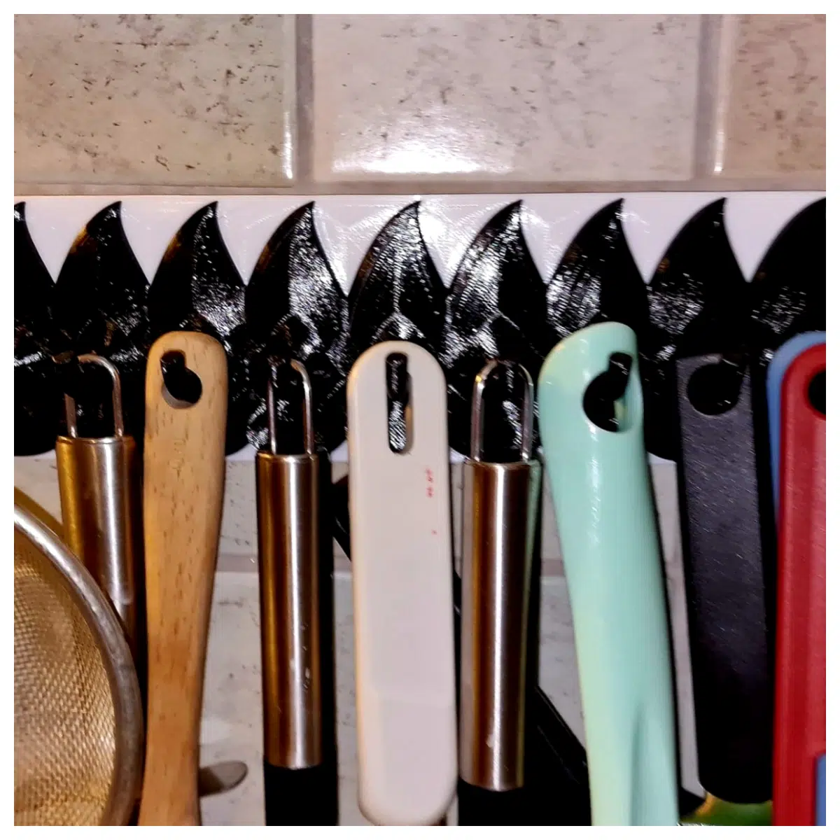 Kitchen Hooks Rack Wall Mounted Hooks Hanging Storage Kitchen Shelves Multi Purpose Hooks Accessories