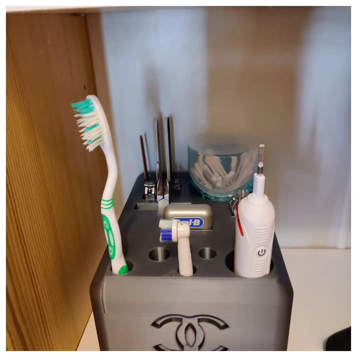 Bathroom Storage Box Organizer Personal Care Supplies Shelf Multi Compartment Storage Container Home Cleaning Supplies