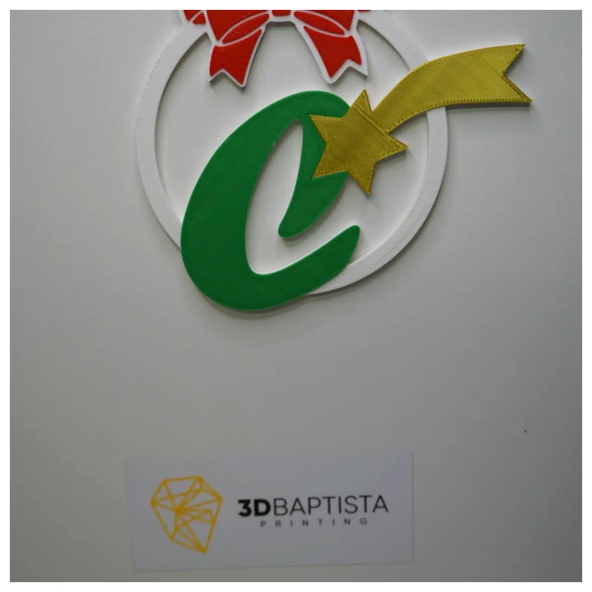 Christmas Ornament Letter C Decorative Ball Festive Gift Christmas Decoration Sphere Party Decor