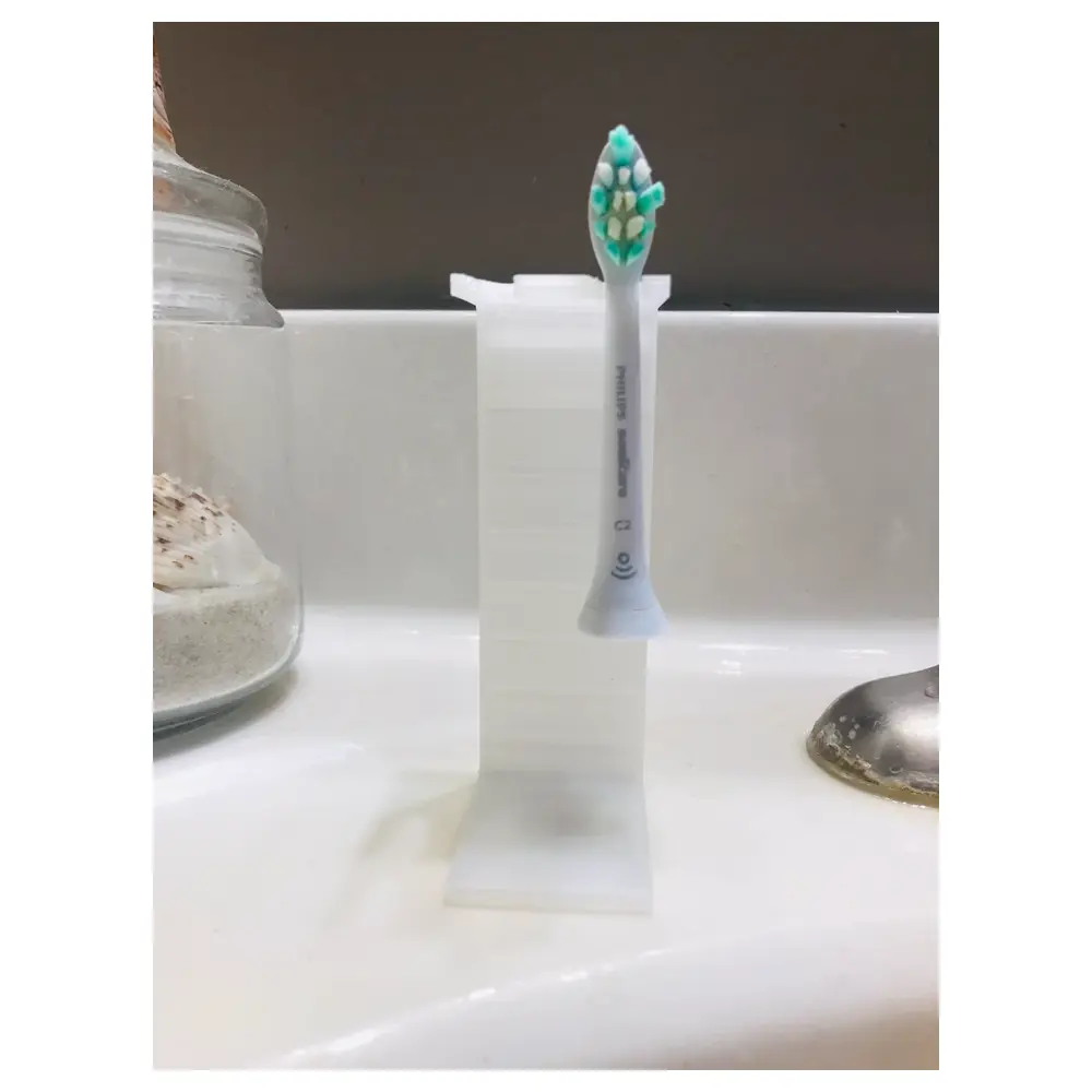 Toothbrush Head Organizer Toothbrush Head Holder Rotating Brush Head Storage Rack Toothbrush Head Accessories