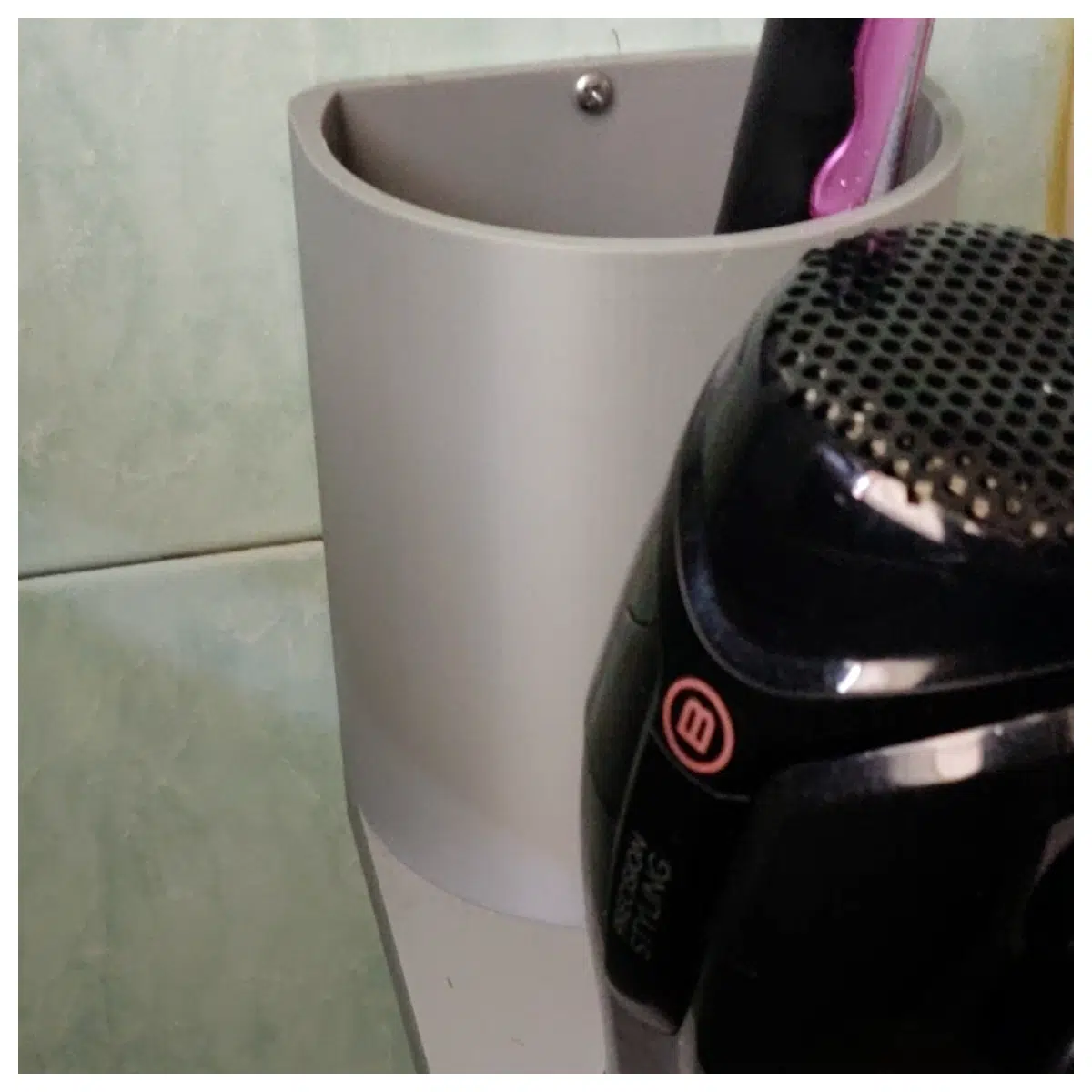 Hair Dryer Rack Brush Holder Bathroom Organizer Shelf Kitchen Storage Multi Purpose Drying Rack Hair Dryer Stand