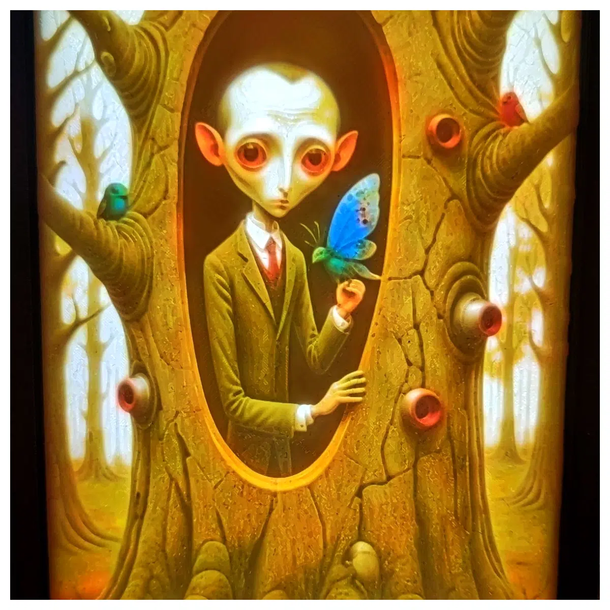 Translucent Relief Art 2024 Empathy Artworks Carving Sculpture Art