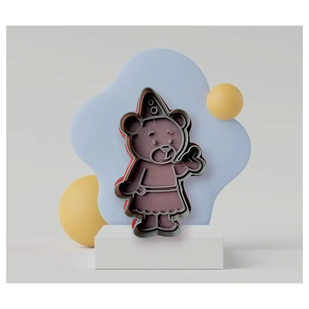 Bumba Nanadu Dancing Bear Cookie Molds Stamp Cookie Press Stamping Molds Baking Toys Cookie Cutters