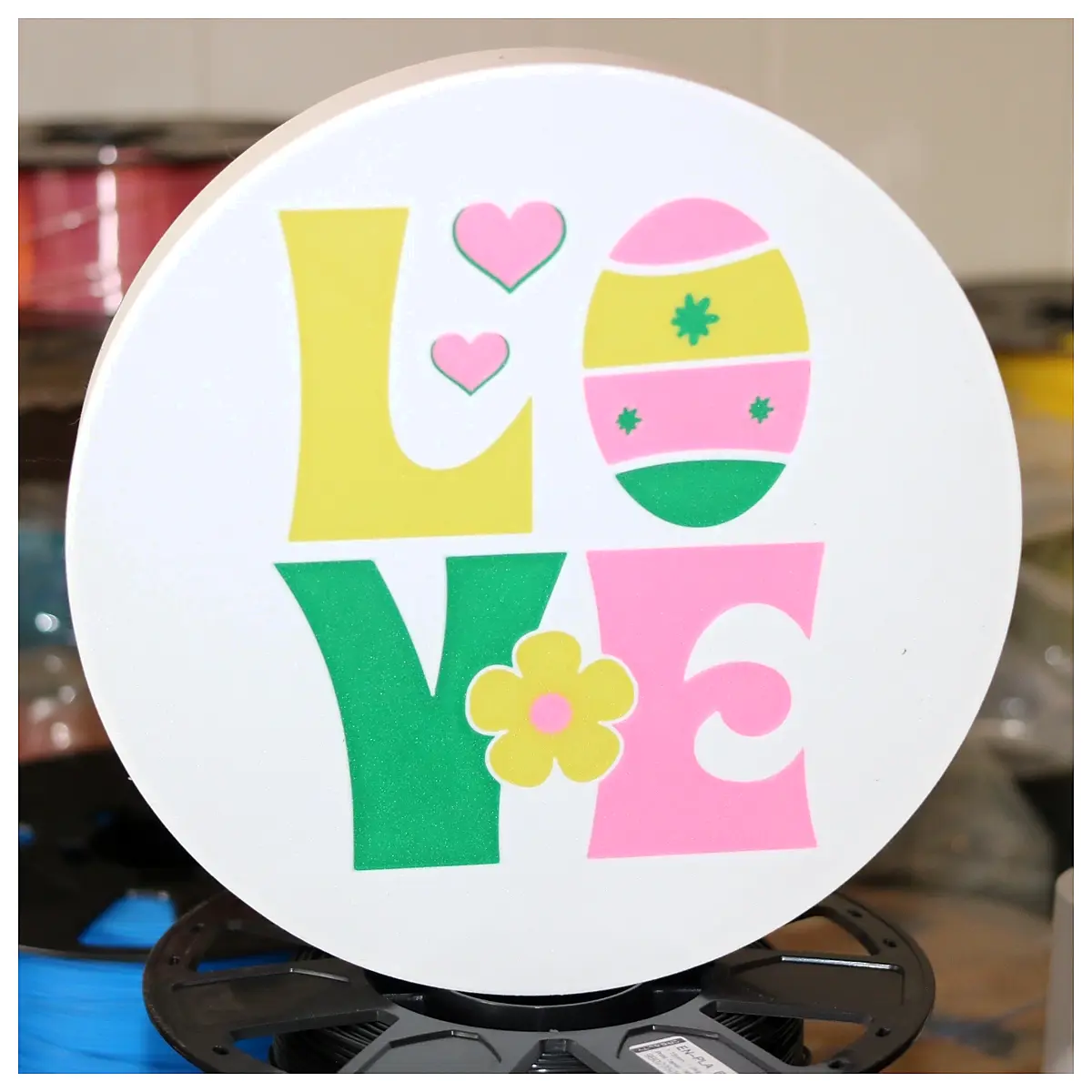 Easter Round Lantern Box Decoration Festive Creative Gift Display Case Transparent Easter Decor Box