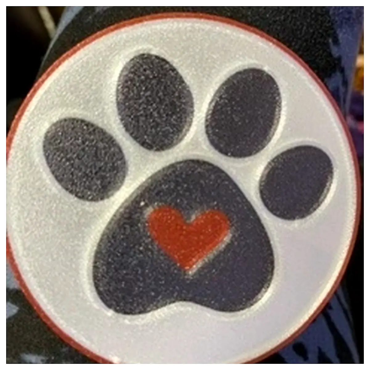 Paw Print Coasters Car Interior Accessories Car Parts Car Decoration Cup Protectors Automotive Supplies