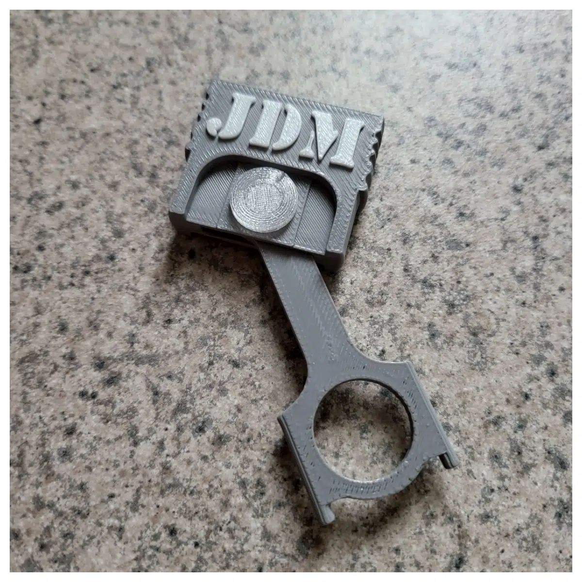 Piston Keychain Parts Printed Accessories Keyring Repair Replacement Parts Emergency Tool Backup