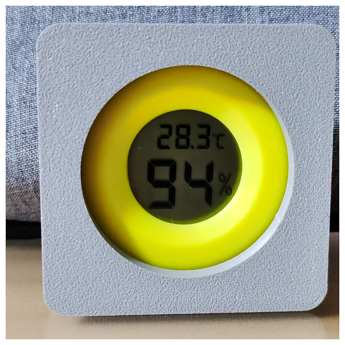 Round Humidity Sensor Magnetic Box Magnet Hidden No Paste Monitor Magnetic Box Electronic Accessories