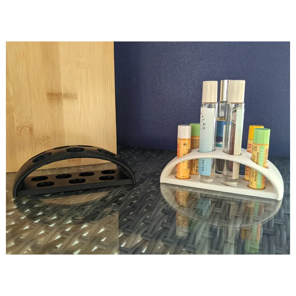 Curved Perfume Holder Lip Balm Stand Multi Functional Rotating Desktop Organizer Elegant Creative Decoration Wholesale Retail
