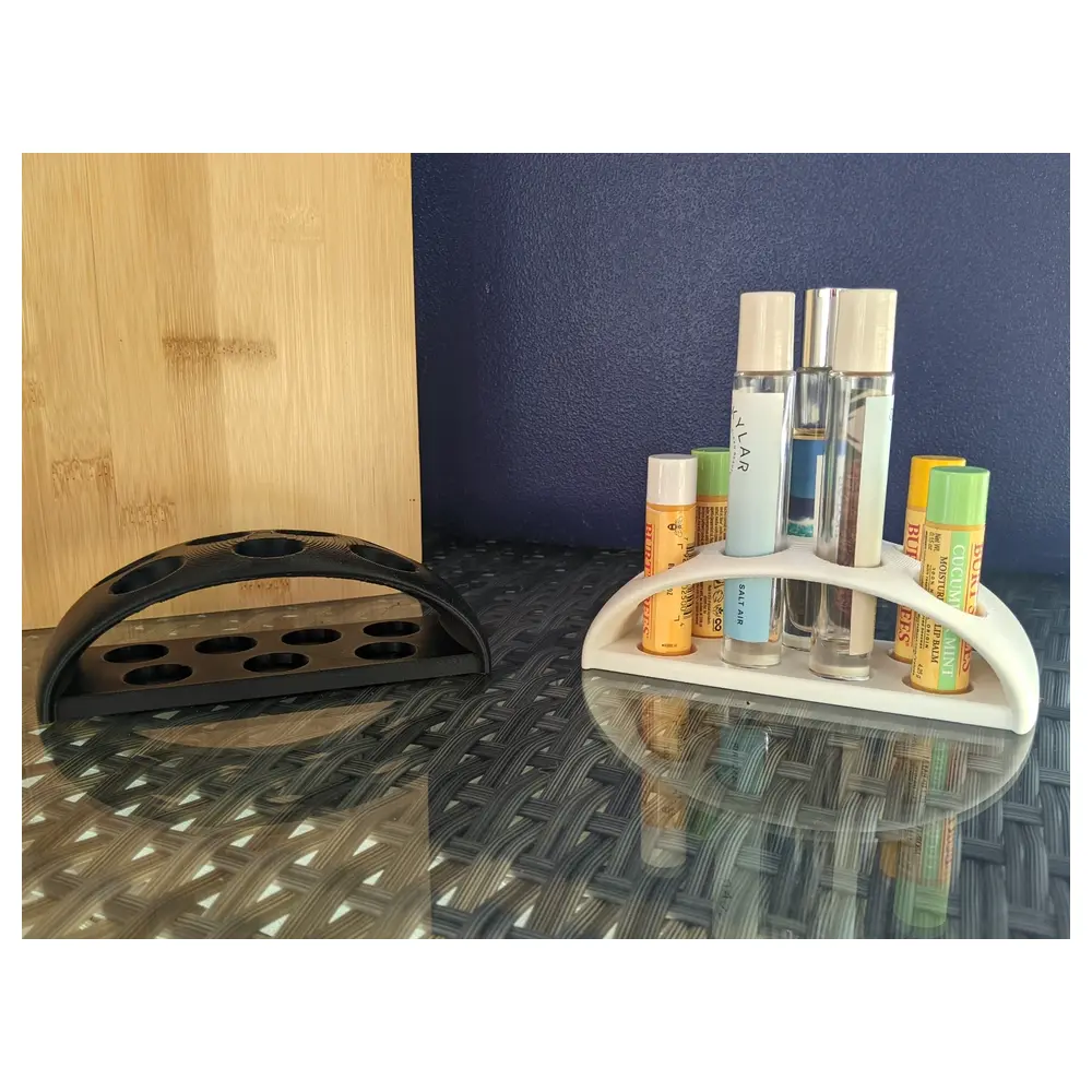 Curved Perfume Holder Lip Balm Stand Multi Functional Rotating Desktop Organizer Elegant Creative Decoration Wholesale Retail