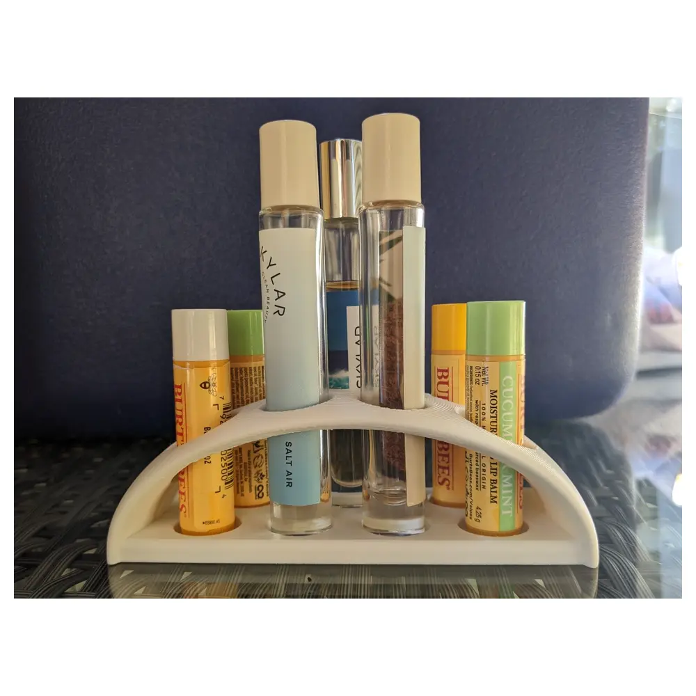 Curved Perfume Holder Lip Balm Stand Multi Functional Rotating Desktop Organizer Elegant Creative Decoration Wholesale Retail