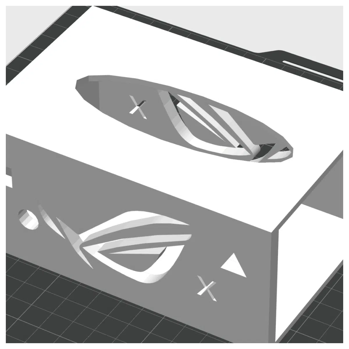 ROG Tissue Box Desk Organizer Tissue Paper Holder Office Home Storage Convenient Practical Tissue Box