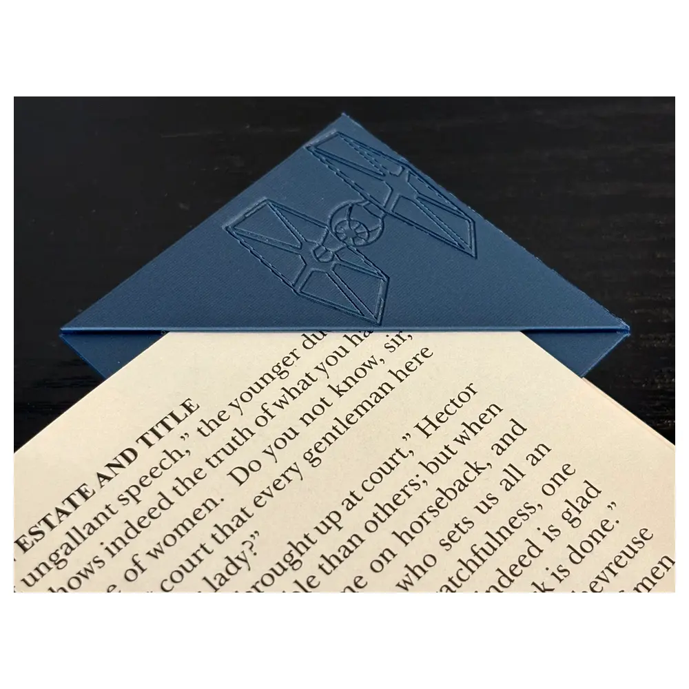 Corner Bookmark TIE Fighter Magnetic Bookmark Fighter Model Bookmark Student Gift Fighter Collection