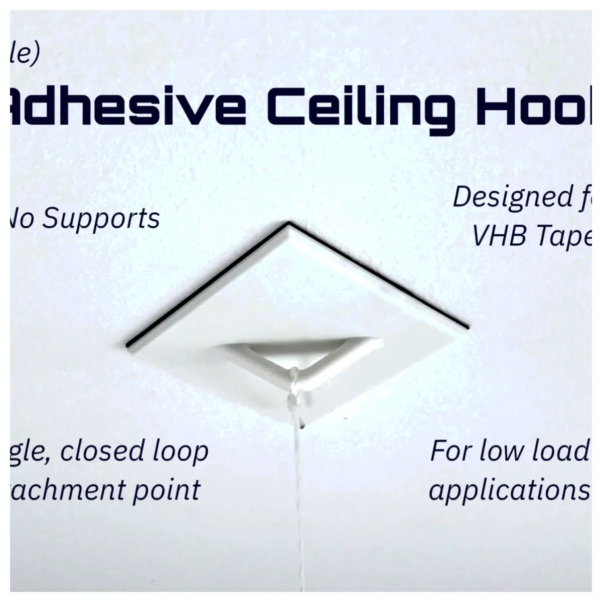 Easy Paste Hook Wall Mounting Clips Hanging Decor Wall Accessories Easy Install Hooks Wall Decoration Hardware