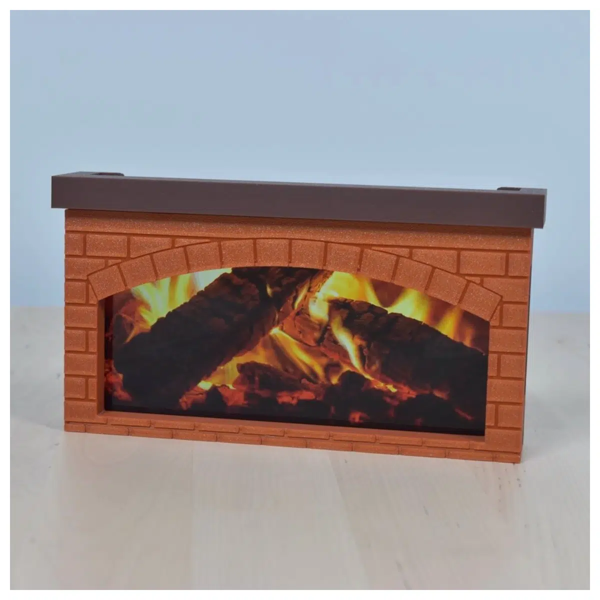 Realistic Portable Fireplace Phone Stand Desktop Simulation Heater Mobile Holder Accessory Phone Stand Parts