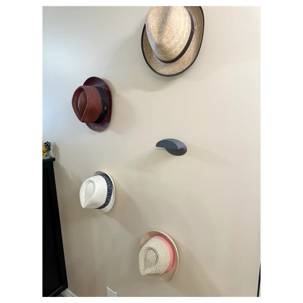 Hat Rack Stand Organizer Storage Hanging Wall Mounted Display Shelf Kitchen Cabinet Decor
