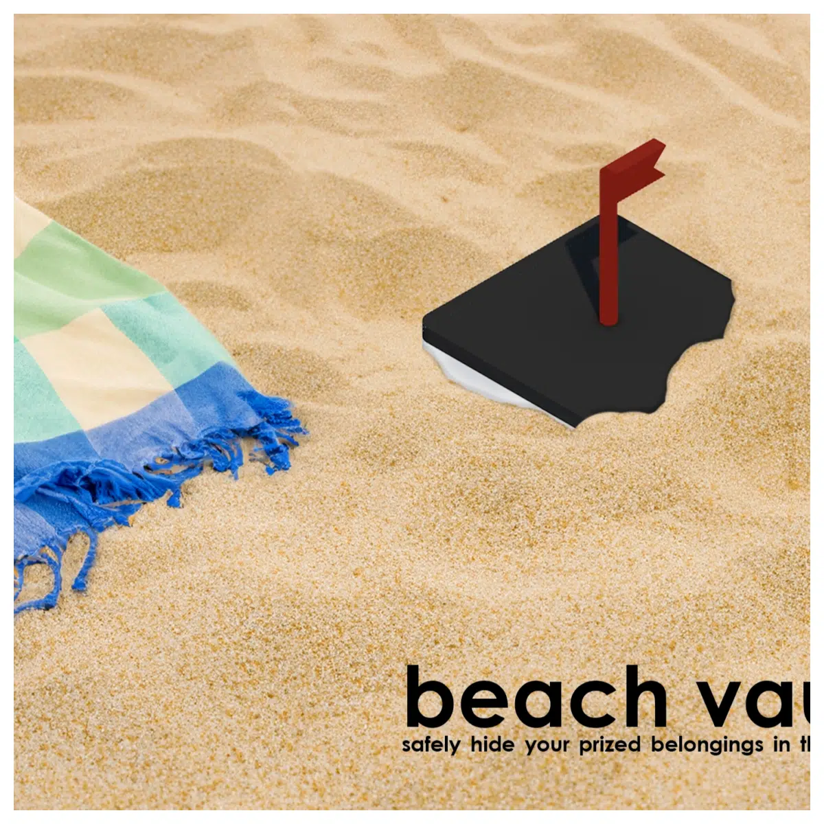 beach safe lockbox waterproof sandproof portable travel security box for valuables