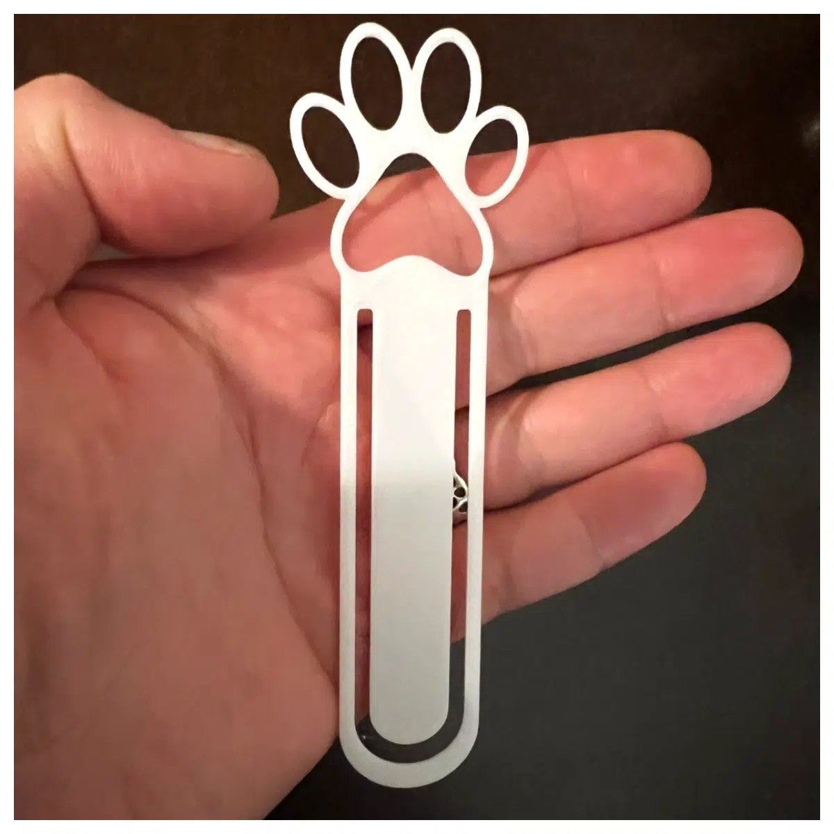 Dog Paw Print Bookmark Pet Memorial Gift Dog Toy Dog Parts Creative Gift Paper Bookmark