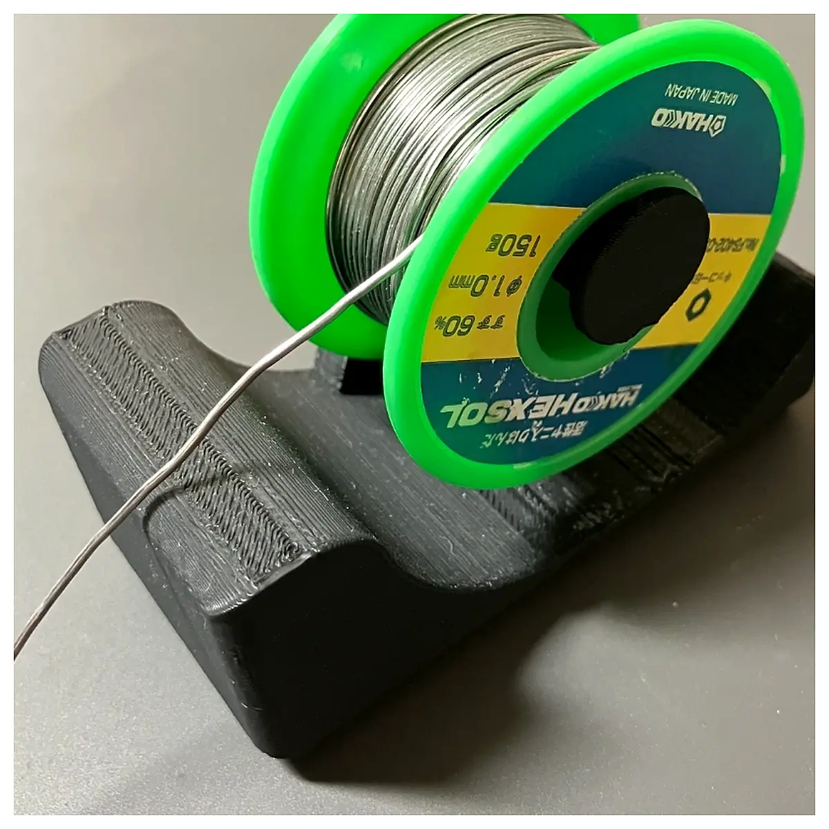 Gridfinity Compatible Solder Reel Holder Compatible System Solder Wire Spool Storage Tool Electronics Accessories