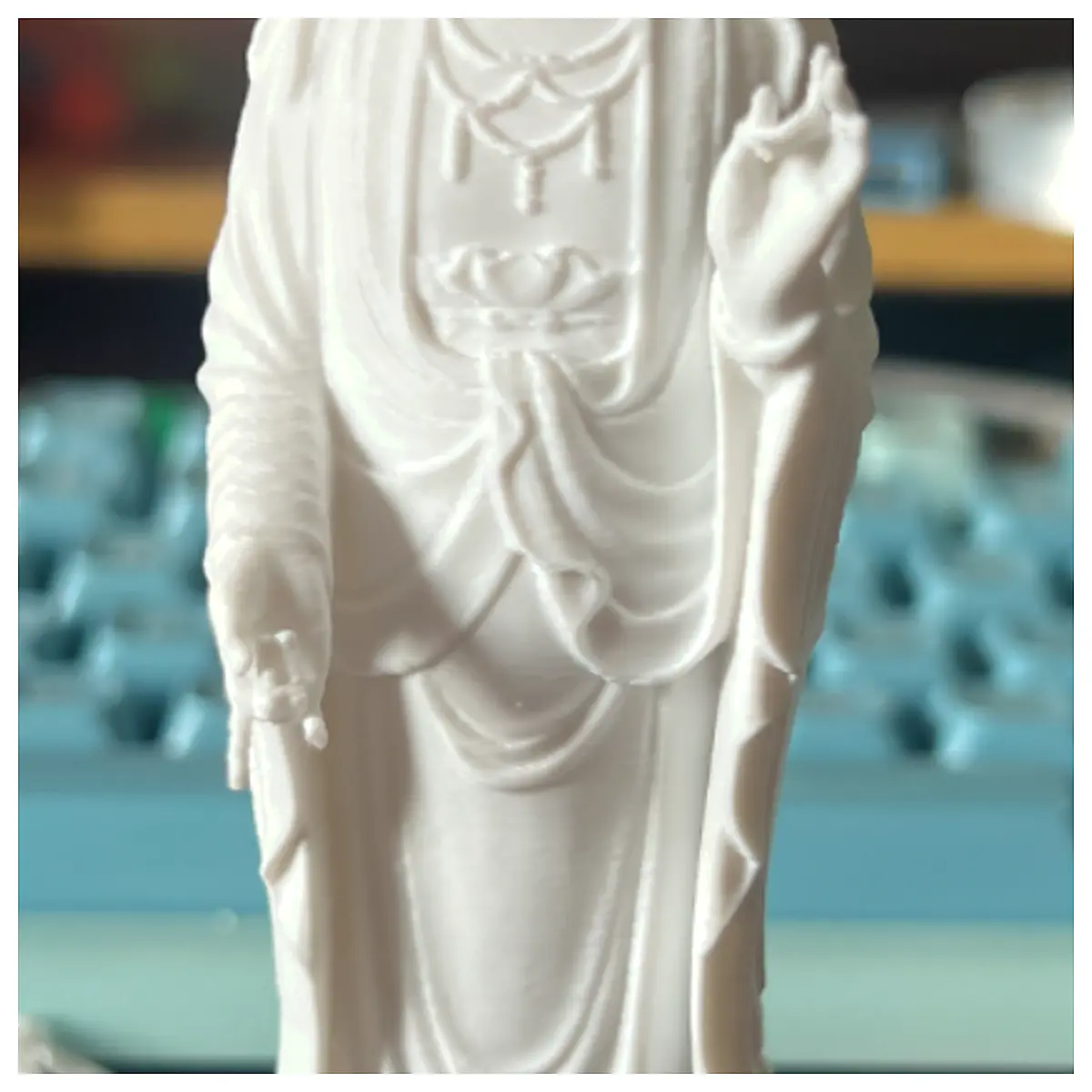 Standing Buddha Statue Religious Art Meditation Guan Yin Buddha Figure Parts Repair Buddha Statue Accessories