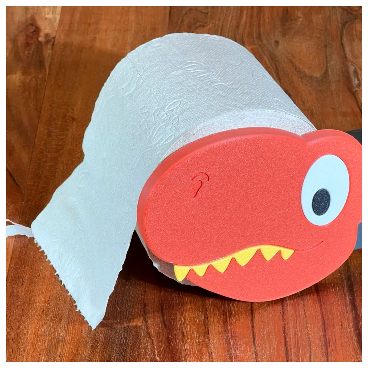 Cute Dragon Toilet Paper Holder Kids Bathroom Organizer Toy Storage Shelf Creative Cartoon