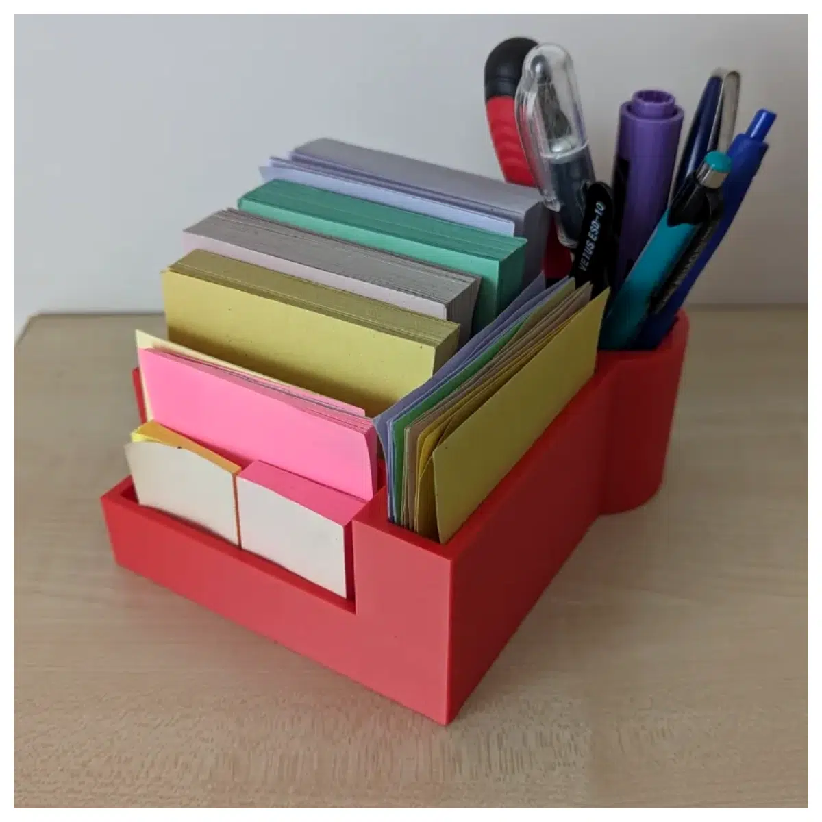 Sticky Note Organizer Box Note Storage Solutions Paper Dividers Office Supplies Note Holders Desk Organizer