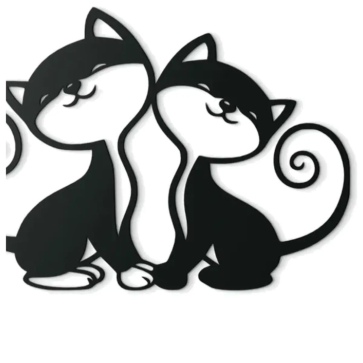 Cat Wall Decor Stickers Animal Art Wall Hanging Room Decoration Creative Modern Home Decor Villa Art