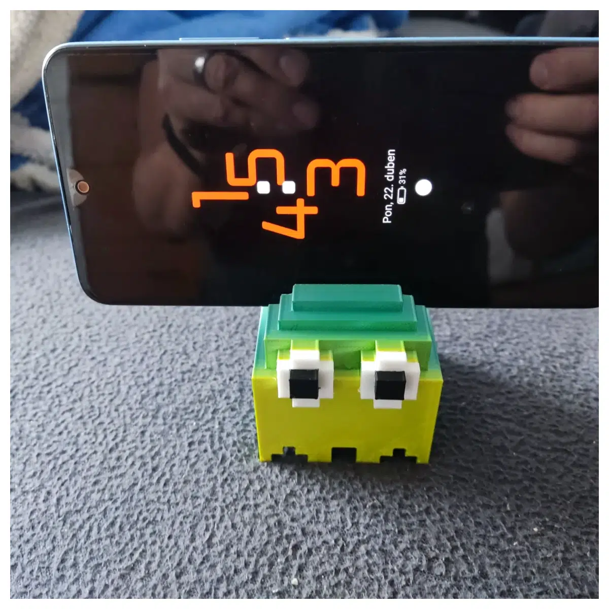 Pac Man Ghost Stand Game Collectible Display Figurine Desktop Decoration IoT Electronic Toy Ghost Model Anime Merchandise