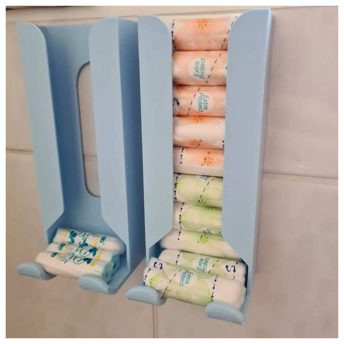 Wall Mounted Tampon Dispenser Holder Organizer Tampon Storage Shelf Bathroom Storage Hygiene Products