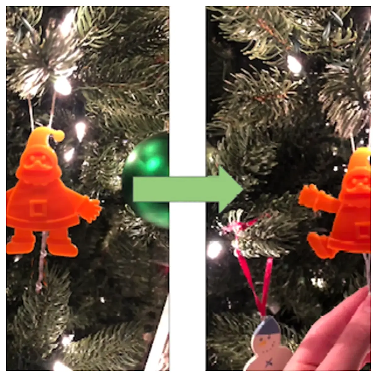 Moving Christmas Ornament Jointed Figure Holiday Decoration Home Decor Christmas Gift Display Piece