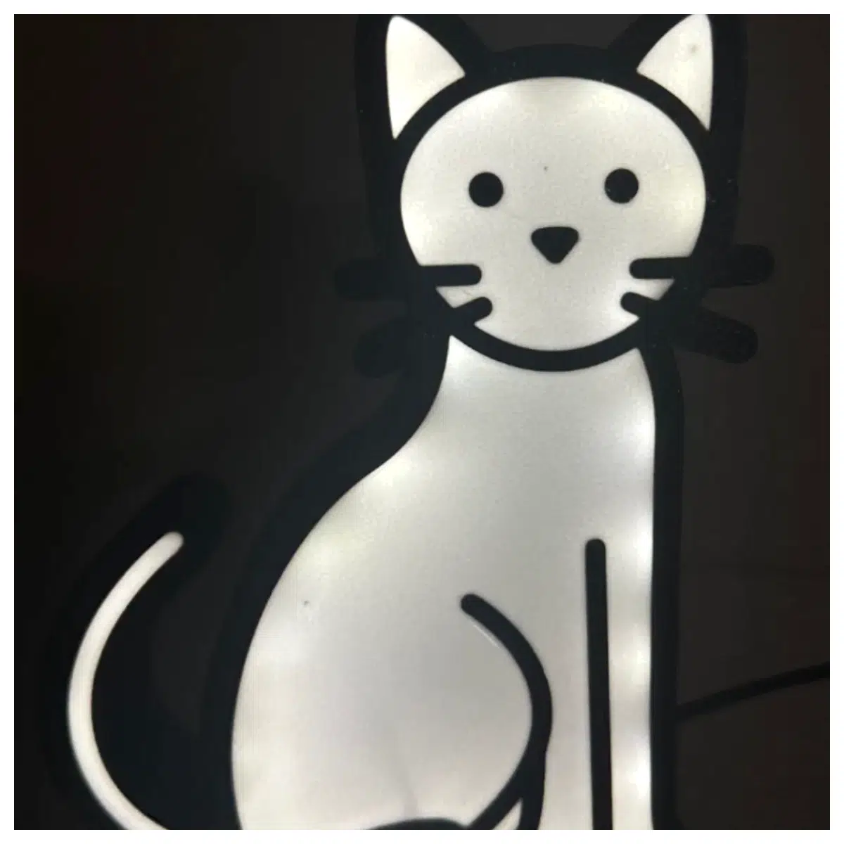 Cat Sign Decor Creative Wall Stickers Cat Stickers Bedroom Living Room Decoration Pet Theme Wall Art Anime Cute