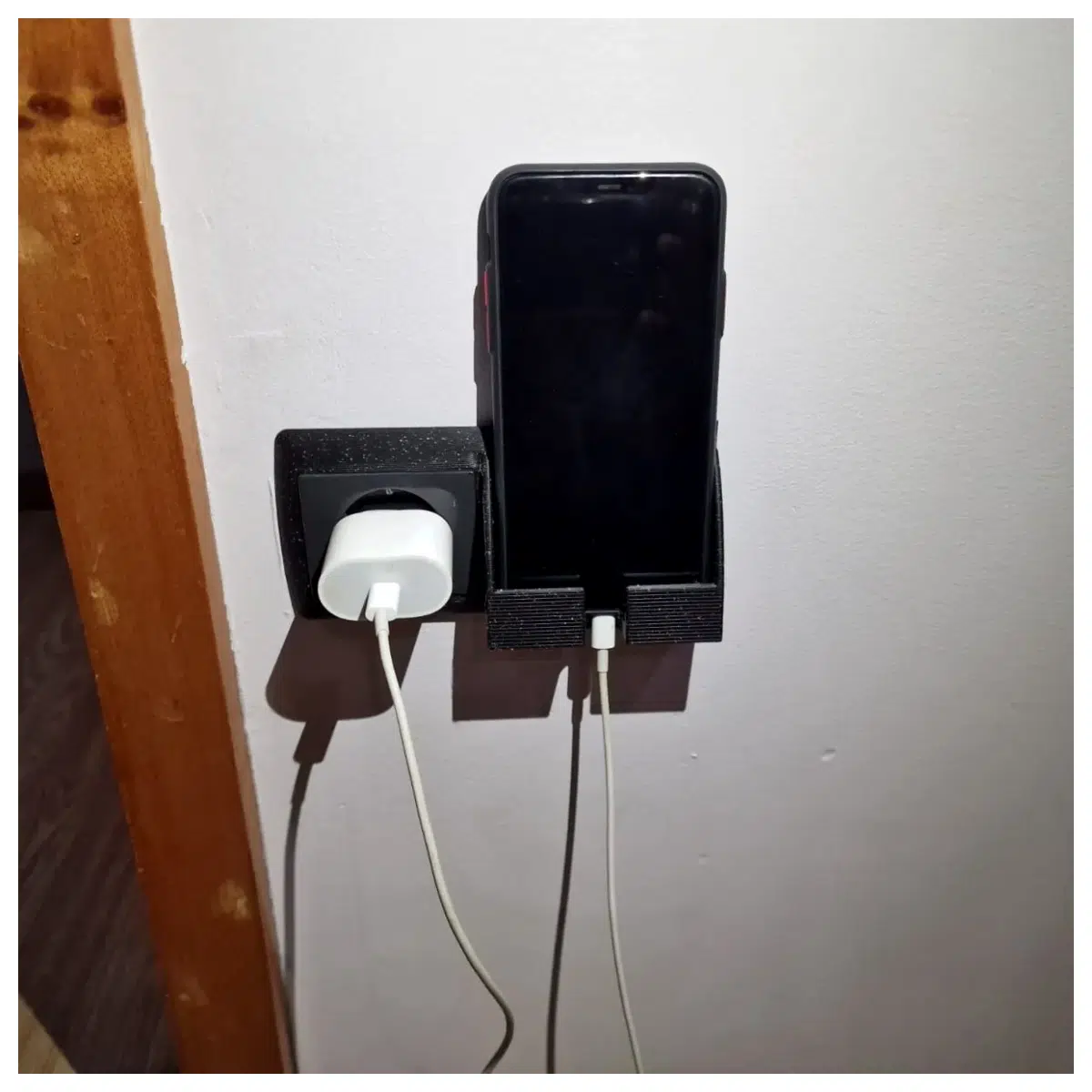 Phone Charging Holder Mirror Socket Desk Multi Function Holder Mobile Charger Stand Bathroom Mirror Charging Rack