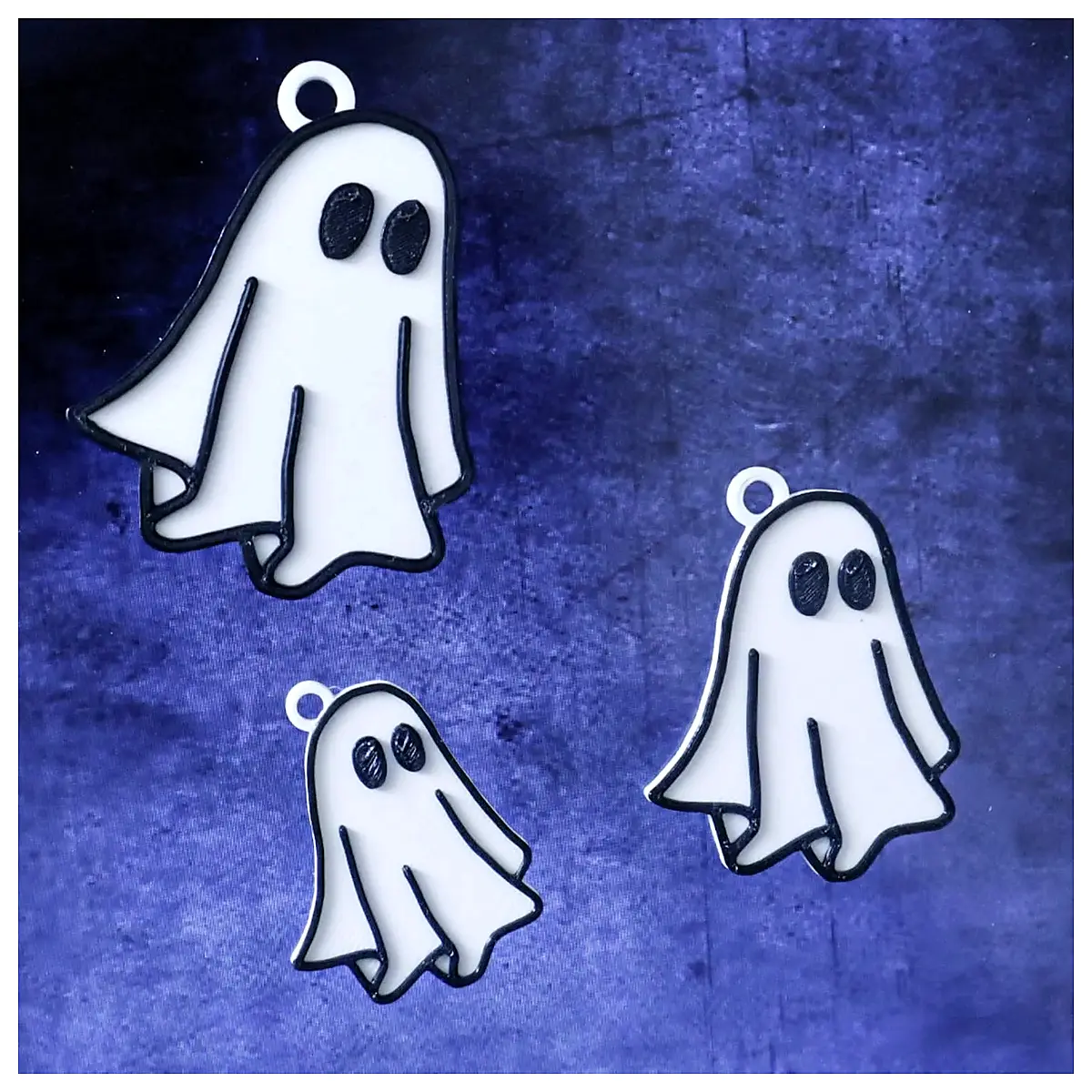 Ghost Keychain Horror Suspended Key Chain Demon Theme Decoration Keyring Accessory Parts
