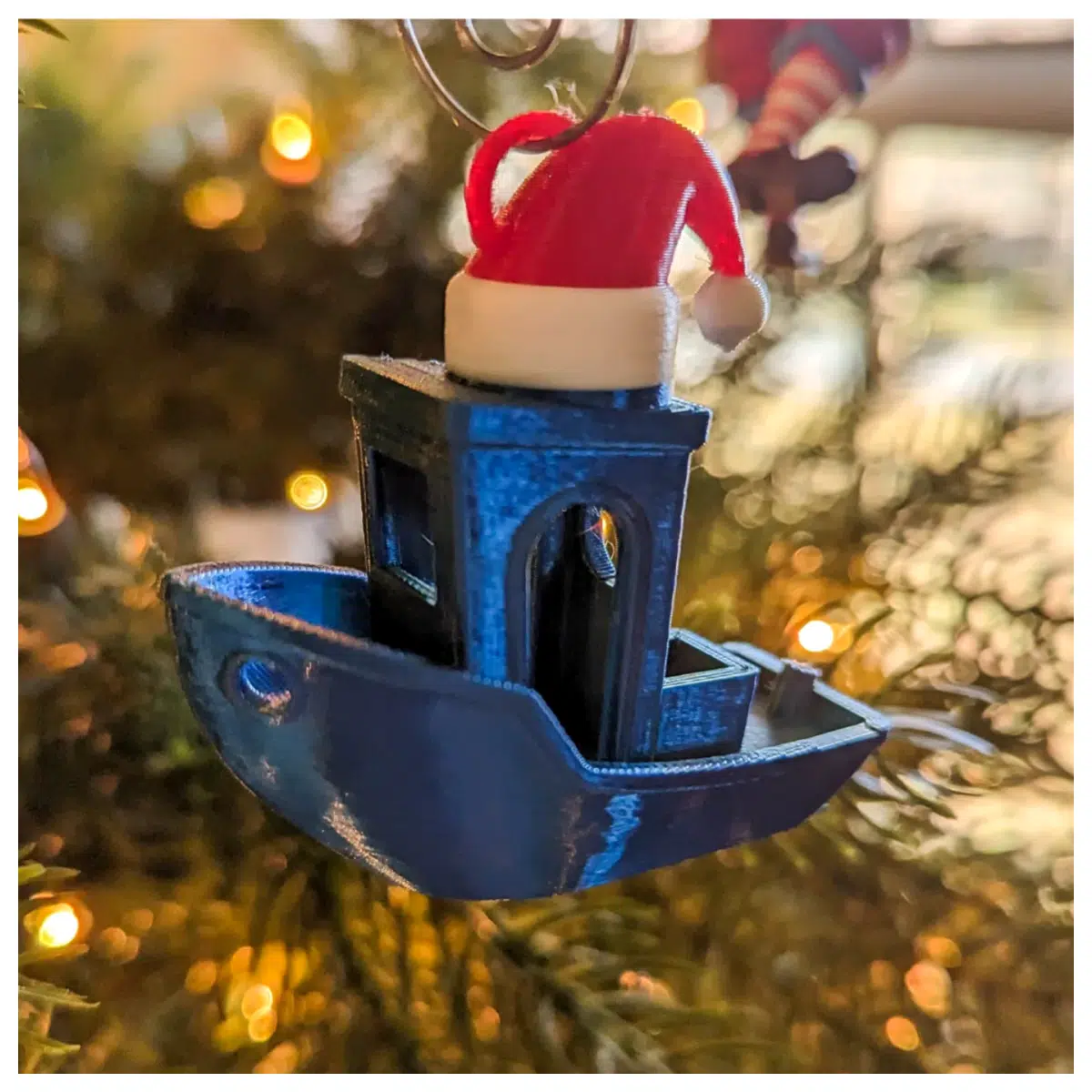 3D Benchy Christmas Ornament Support Change Festive Decoration Christmas Figurine Small Ornament Christmas Gift Decoration Accessories