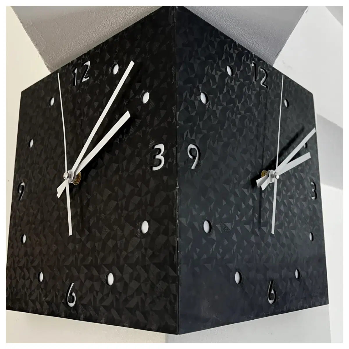 Corner Clock Decorative Wall Clock Indoor Clock Wall Decor Clock Accessories Room Clock Gift Idea