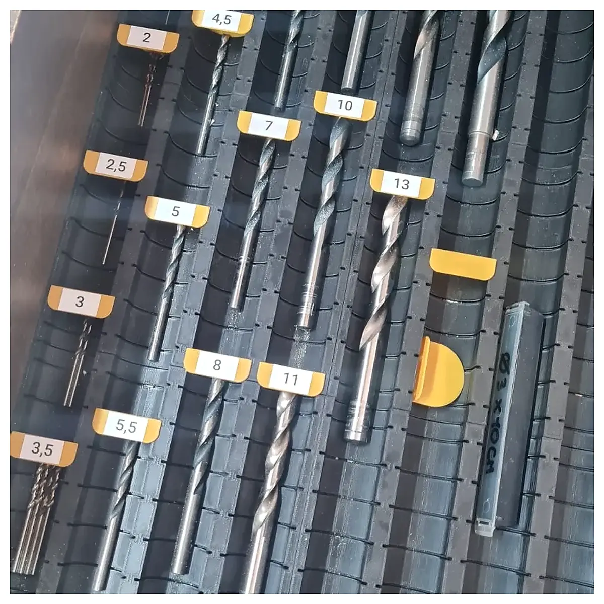 Drill Bit Organizer System Drill Bit Storage Tool Drill Bit Accessories Drill Bit Sorting Drill Bit Case