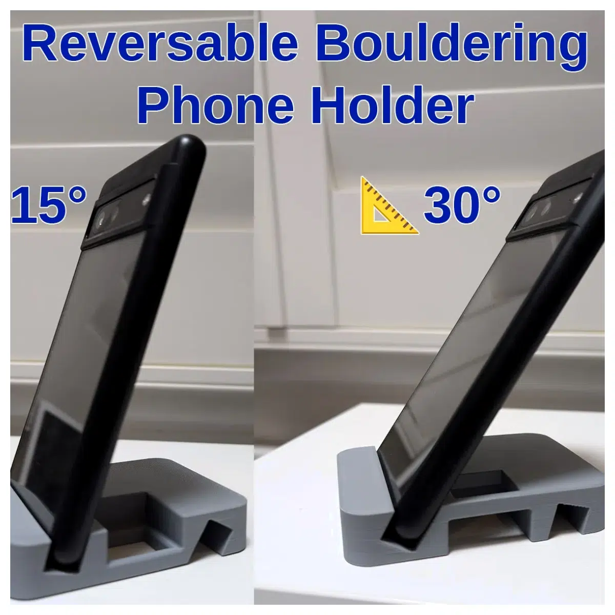 Dual Angle Climbing Phone Mount 15 30 Degrees Phone Holder for Sports Outdoor Activities Camera Support