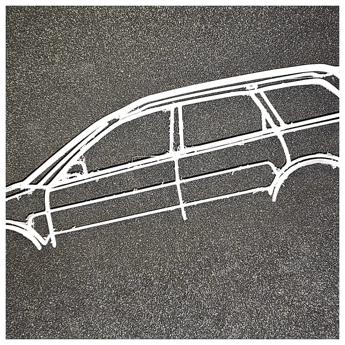 RS4 Art 2 Door Car Performance Tuning Sports Modification Auto Parts Art Print