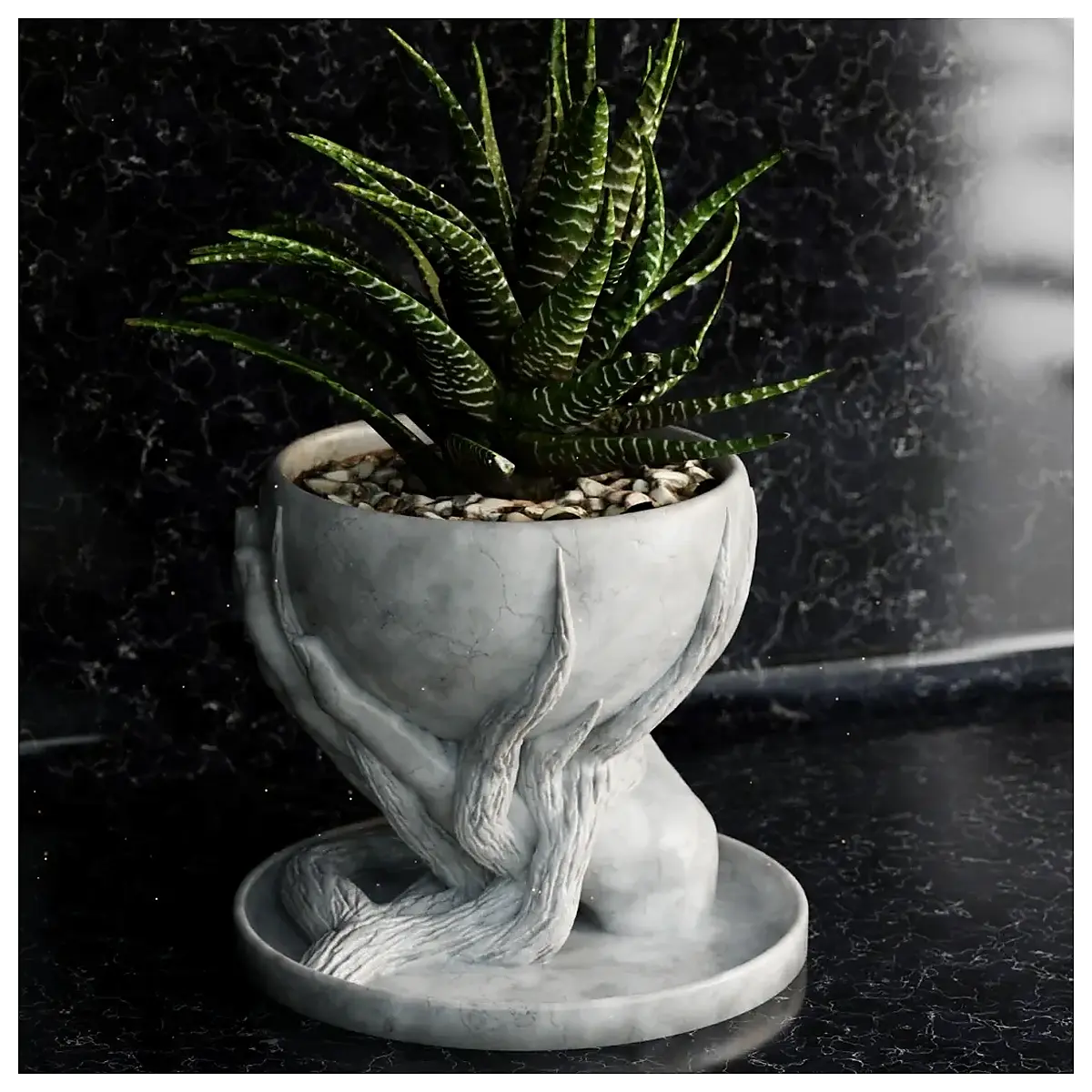 Simple Root Hand Vase Rustic Ceramic Flower Vase Floral Arrangement Decor Planting Vase Repair Parts