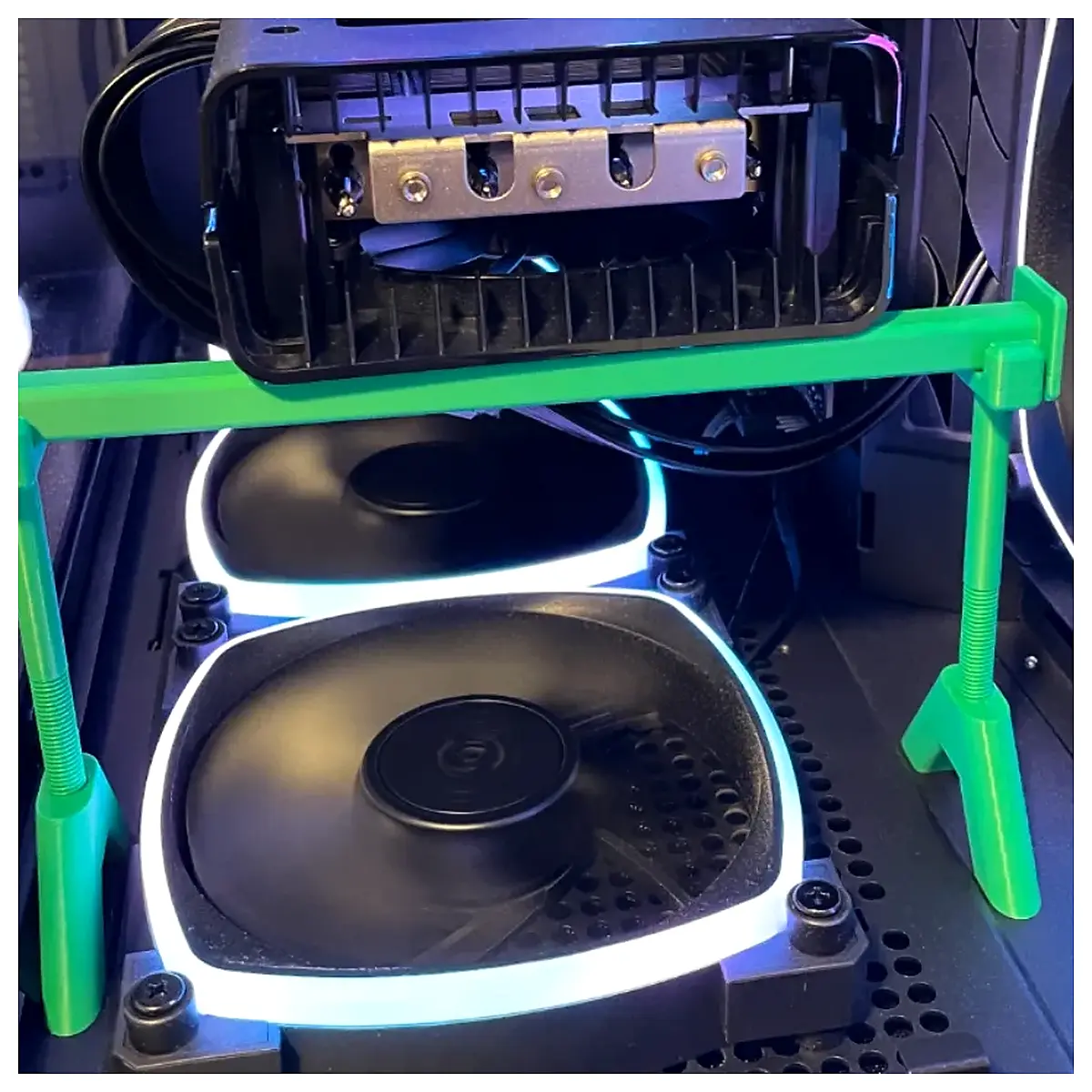 Bottom Mount GPU Support Bracket Cooling Accessory PC Parts Upgrade Optimize