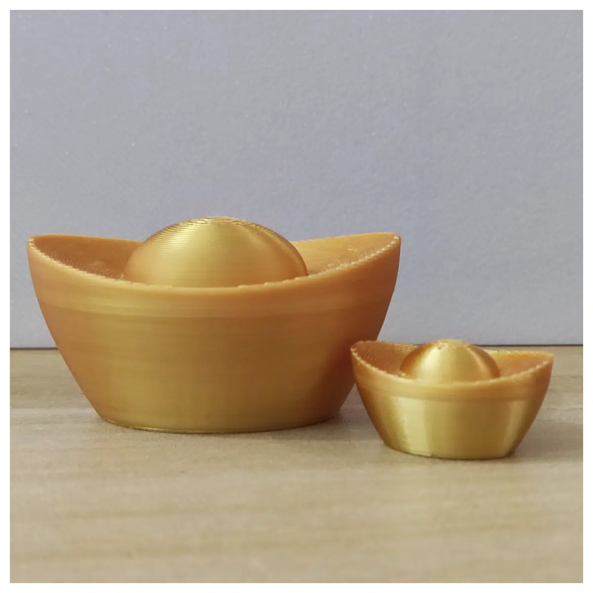 gold ingot decoration for home feng shui wealth luck charm