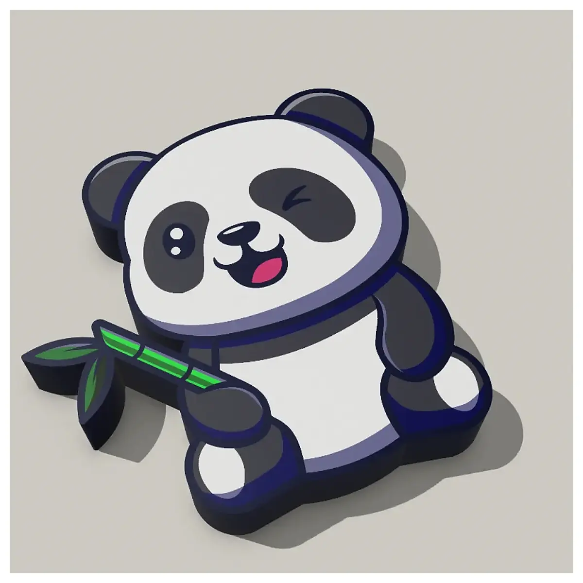 Cute Panda Stickers Decorative Wall Decals Animal Stickers Cartoon Stickers Wall Art Decoration