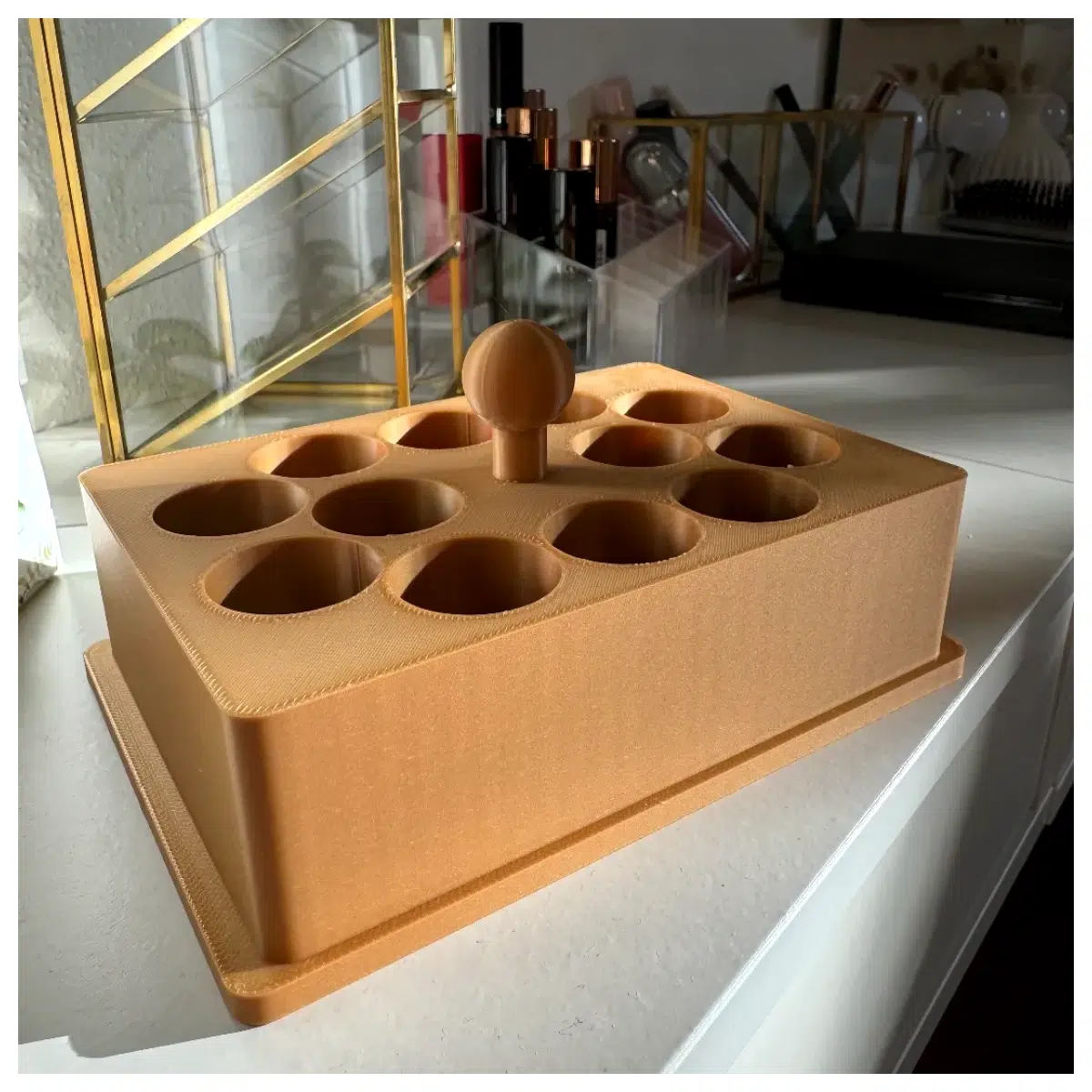 Nail Polish Organizer Nylon Transparent Storage Box Polish Desktop Organizer Nail Polish Accessories