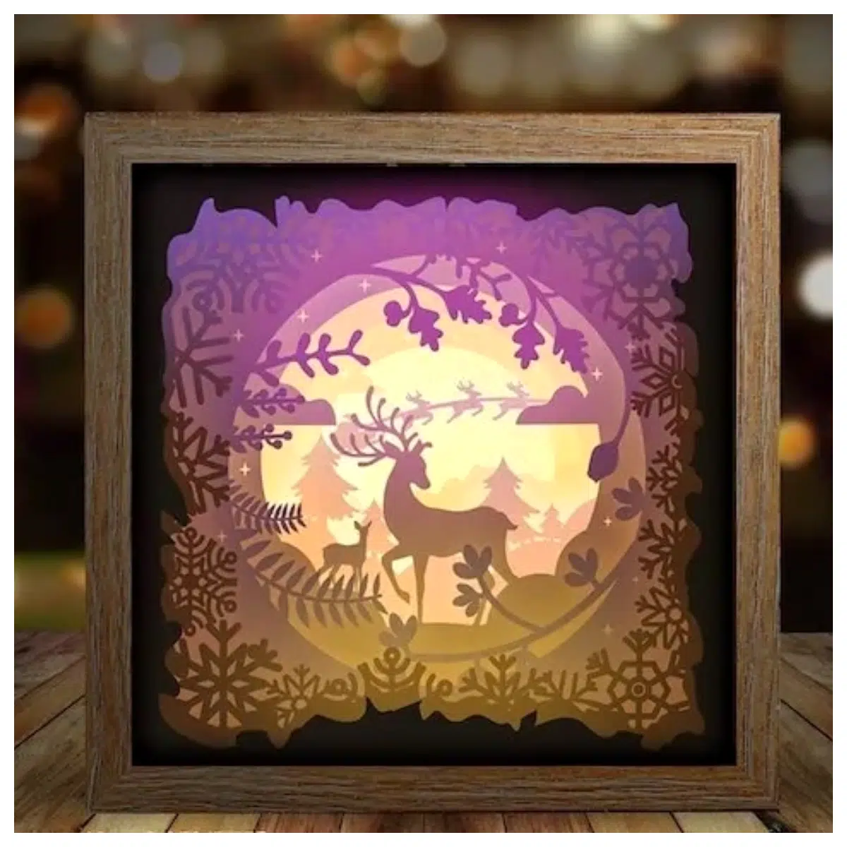 Deer Elf Christmas Box Lighting Festive Atmosphere Christmas Decoration Indoor Outdoor Lighting Christmas Gift