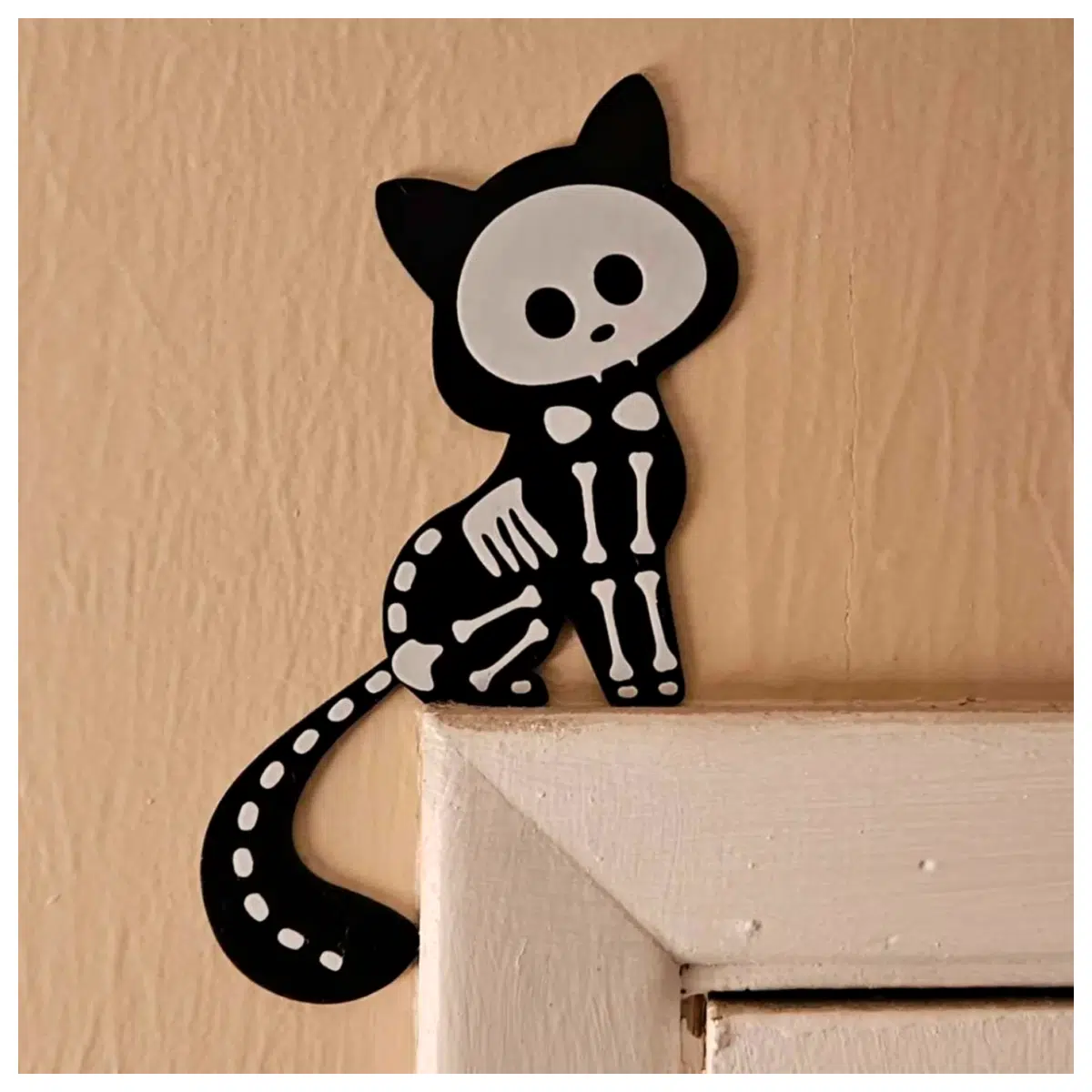 Cat Decor Skeleton Cat Top Decor Wall Decor Creative Home Decoration Hanging Decorations