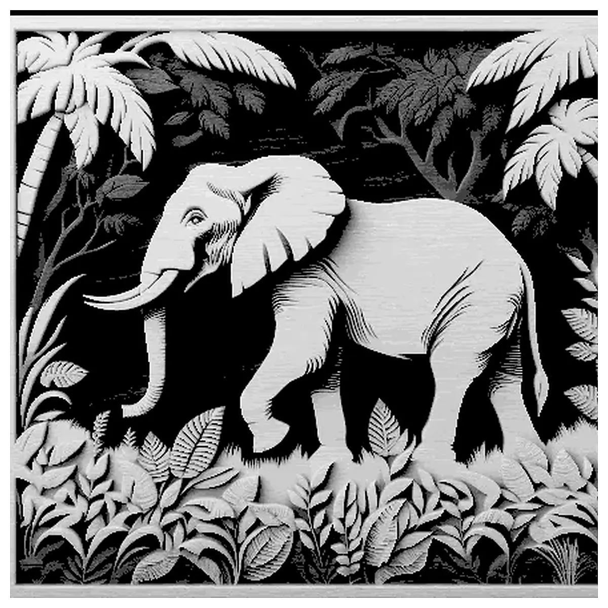 Jungle Elephant Wood Carving Tools Sculpt Wood Carving Knives Decoration Accessories